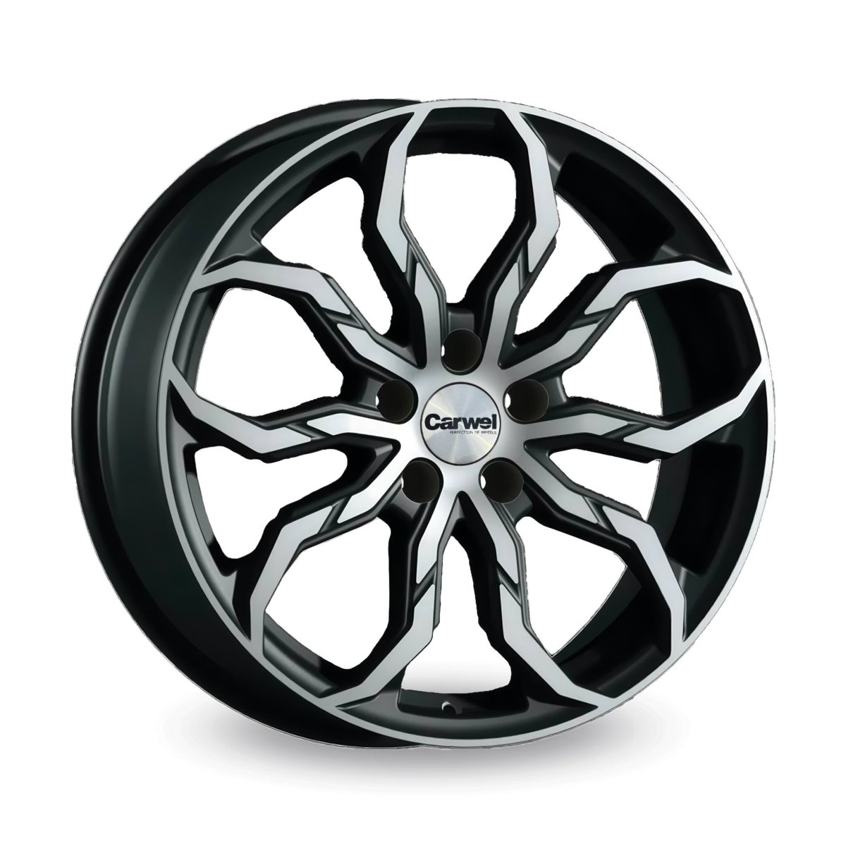 Автодиск R 18 Carwel Аргунь 18*7,5J/5-114,3/66,1/45 BLK POL