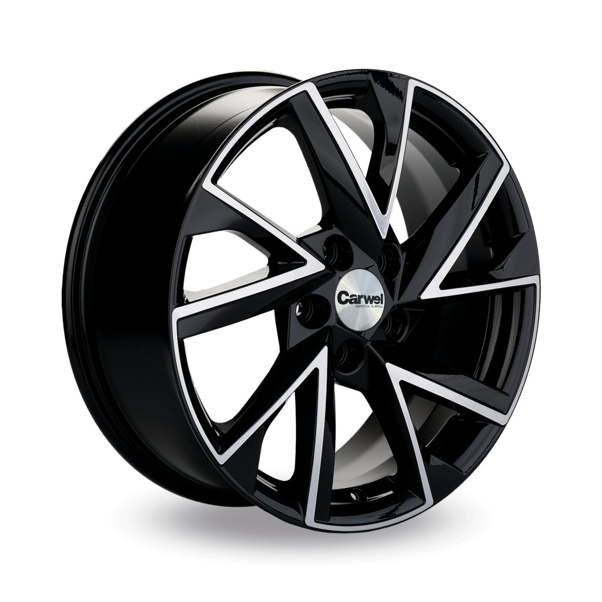 Автодиск R 17 Carwel Тоджа 17*7J/5-114,3/66,1/45 BLK POL