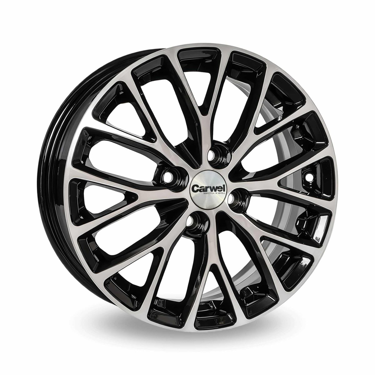 Автодиск R 15 Carwel Риорита 15*6J/4-100/60,1/37 BLK POL