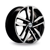 Автодиск R 16 Carwel Шунет 16*6,5J/5-114,3/67,1/46 BLK POL
