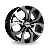 Автодиск R 16 Carwel Буссе 16*6,5J/5-114,3/60,1/45 BLK POL