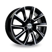 Автодиск R 16 Carwel Иманта 16*6J/5-100/57,1/45 BLK POL