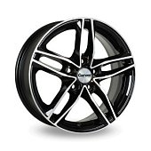 Автодиск R 16 Carwel Тау 16*6,5J/5-114,3/67,1/45 BLK POL