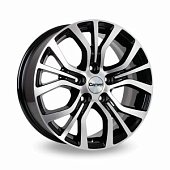 Автодиск R 16 Carwel Лум 16*6,5J/5-114,3/67,1/46 BLK POL