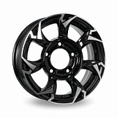Автодиск R 15 Carwel Гурон 15*5,5J/5-139,7/108,1/5 BLK POL