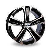Автодиск R 18 Carwel Икар 18*8J/5-114,3/60,1/50 BLK POL
