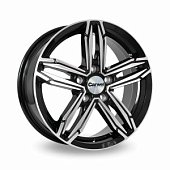 Автодиск R 16 Carwel Нева 16*6,5J/5-114,3/66,1/40 BLK POL