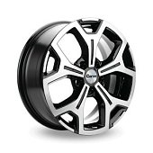 Автодиск R 16 Carwel Енисей 16*6,5J/5-114,3/67,1/38 BLK POL